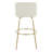 Thea 30" Fixed-Height Bar Stools with Gold Metal Legs & Round Footrest-132284140-94398875-132284144