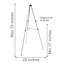 Audio-Visual Direct Folding Adjustable Aluminum Tripod Easel