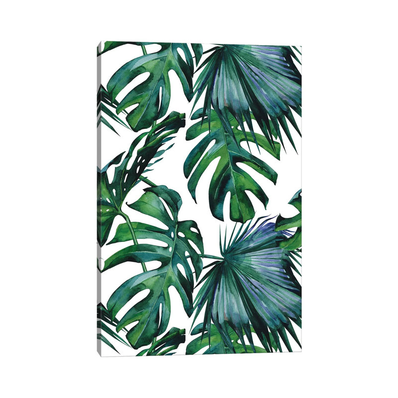 «Classic Palm Leaves», impression sur toile tendue, H 40 po x l 26 po x P 1,5 po
