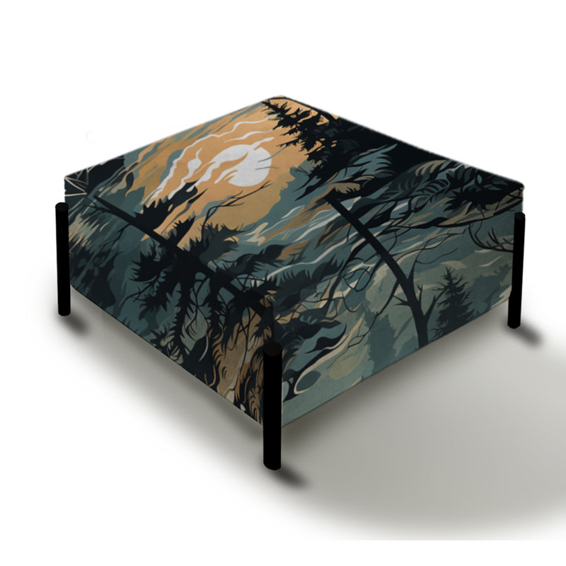 Grand repose-pieds carré Wilderness Forest Harmony