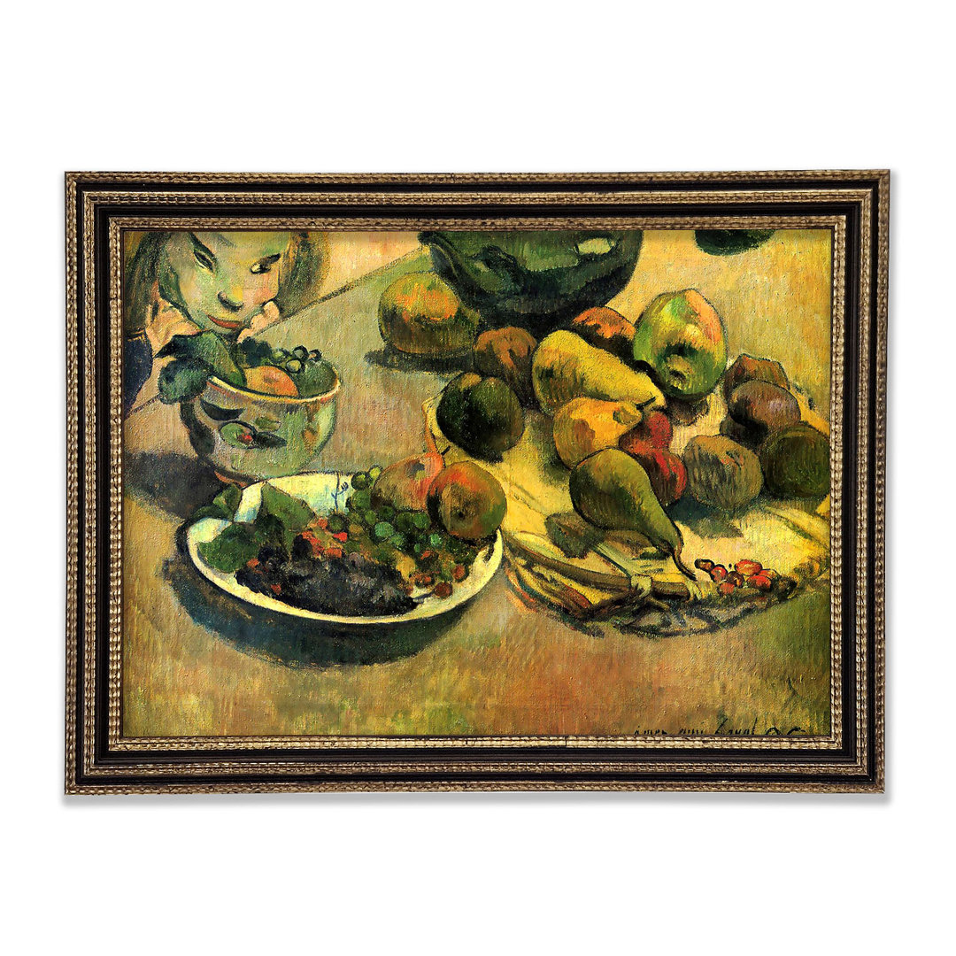 Gauguin Stillleben mit Obst - Druck