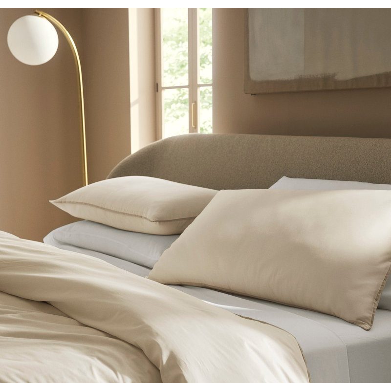 Signature Comforter Set, King/Cal King Comforter + 2 King Shams, Cream