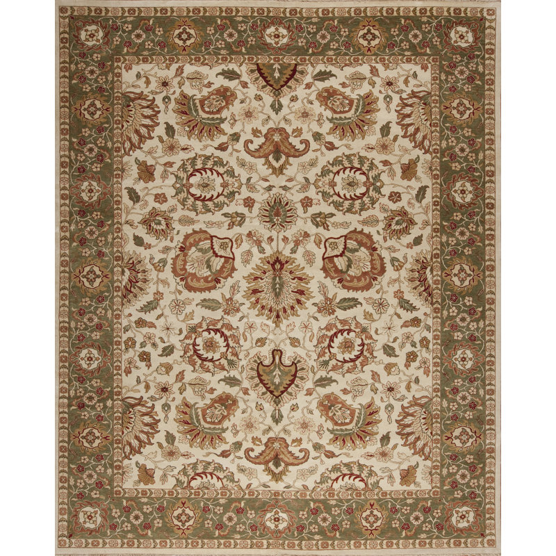 Mahal Hand Knotted Wool Area Rug