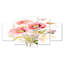 Bouquet de coquelicots rouges, aquarelle - coquelicot, art mural 5 pièces
