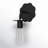 Izola Moira 1-Light Wall Sconce In Matte Black-1612997823