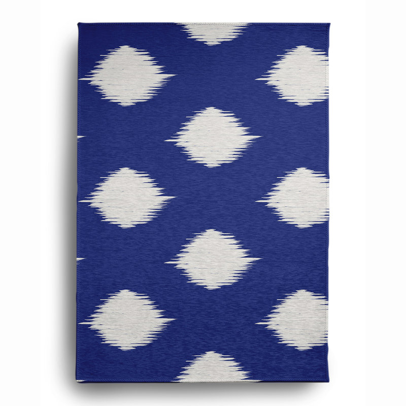 Tapis en chenille 9_Ikat, Rectangle 4 pi x 6 pi