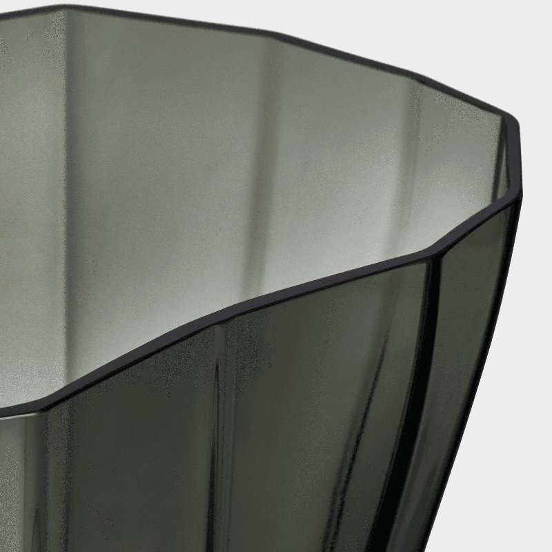 Reed Handmade Glass Table Vase, Moss Green