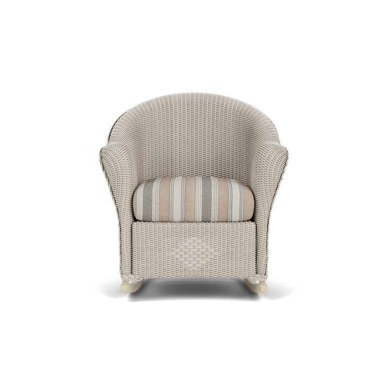 Reflections Outdoor Rocker Chair, Purveyor Pewter, Linen
