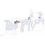 vidaXL LED Reindeers Fabric-1806913907