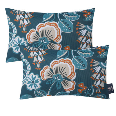 Coussin décoratif imprimé imperméable avec garniture