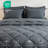 FISHDRU 7-Piece Grey Quilt Sets, King
