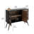 43" * 33" Console Sideboard Cabinet With Metal Art
