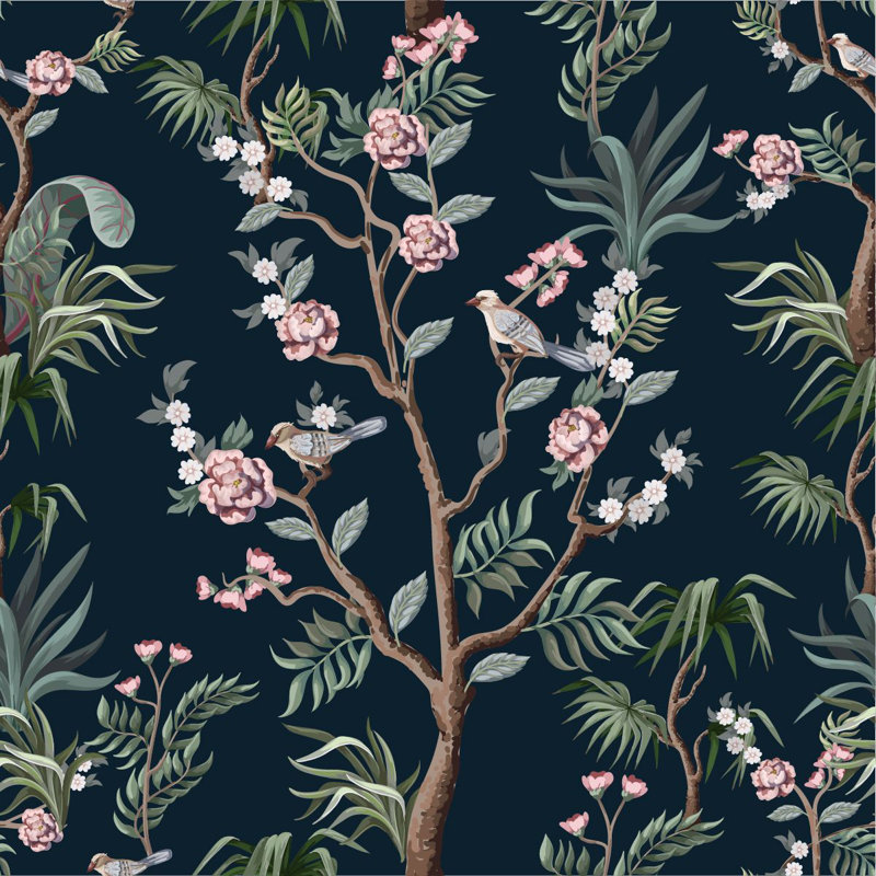 Fairmont Floral Tile, 18.75" L x 25" W, Paper