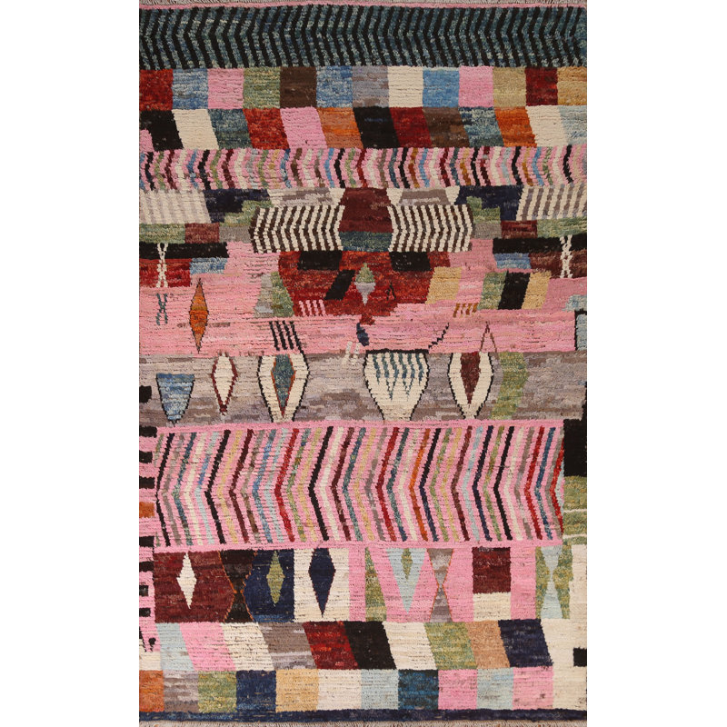 One-of-a-Kind 6'8" X 9'11" New Age Wool Area Rug in