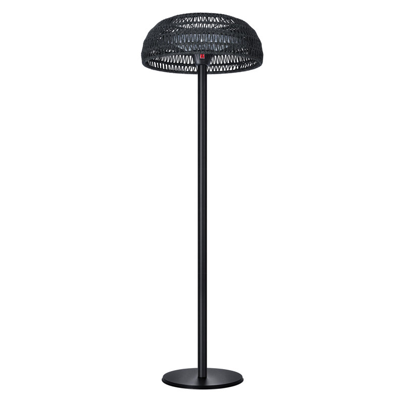 Chauffe-terrasse électrique portatif 1500W, Noir