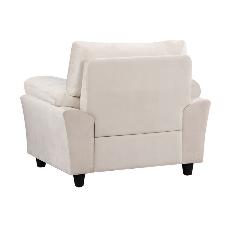 Fauteuil pivotant en lin 44,29 po, Lin beige