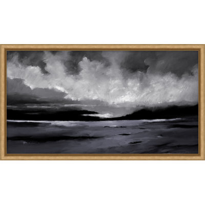 Ink Sky 2 Framed Graphic Art Canvas