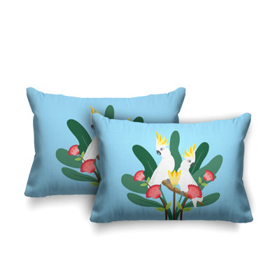 Coussin lombaire intérieur / extérieur Flocked Birds