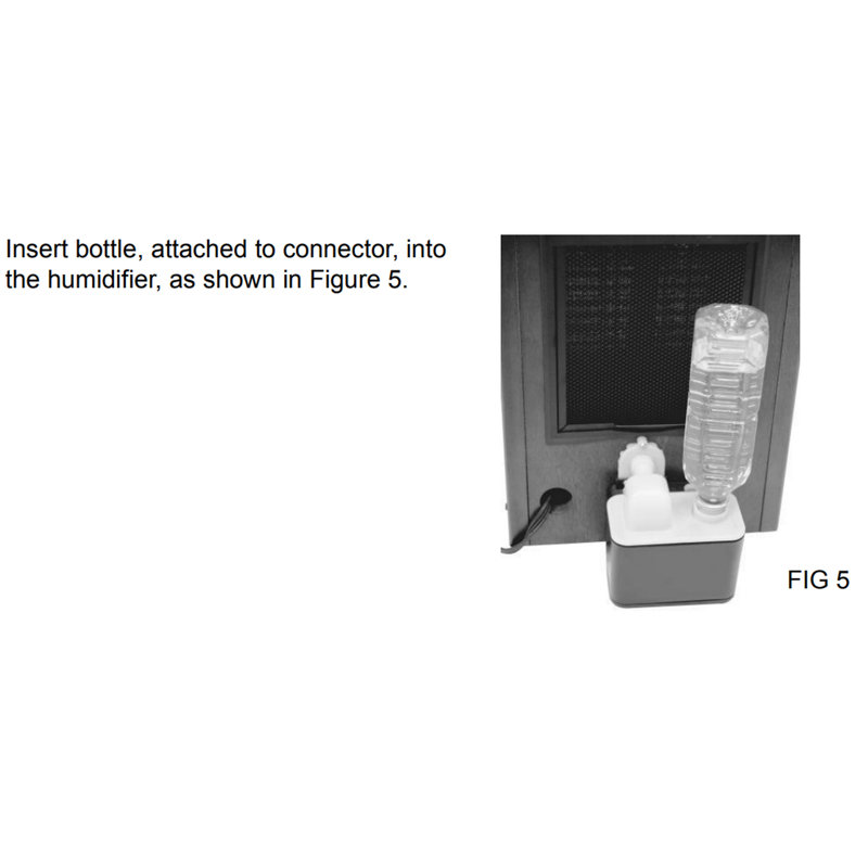 Walnut Electric Infrared Heater with Humidifier and Fan