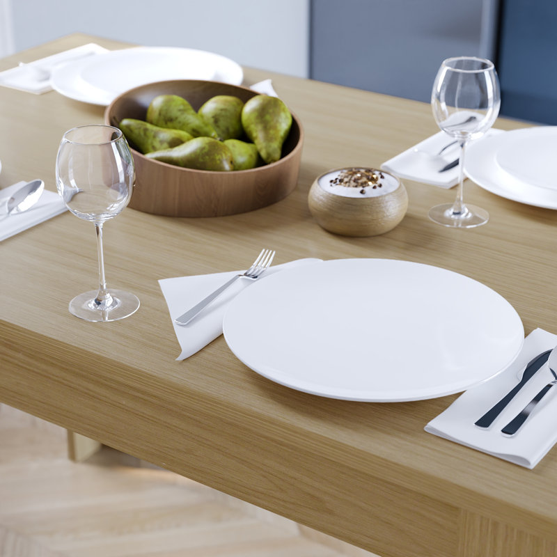 Iriemi Dining Table, 74cm H x 117cm L x 76.5cm W, Oak