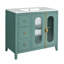 Meuble-lavabo de salle de bain avec 2 portes à fermeture douce, armoire de rangement moderne avec 3 tiroirs