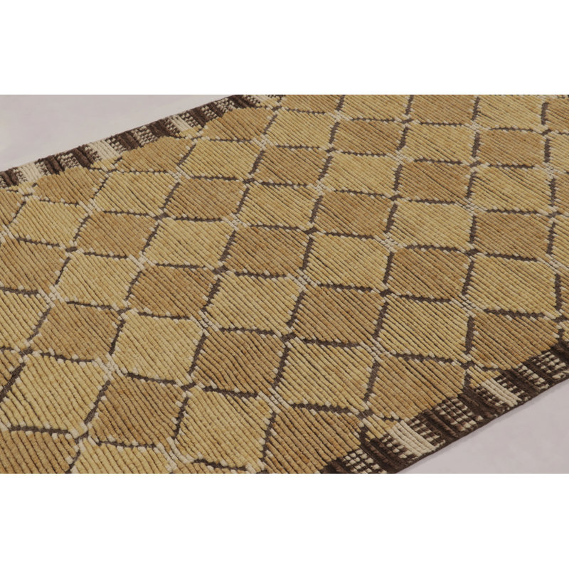 Scandinavian One-of-a-Kind 4'6X7'0 Hand Knotted Area Rug