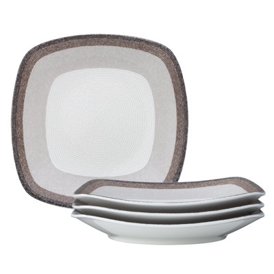 Noritake Colorscapes Layers Square Salad Plates, 8-1/4"