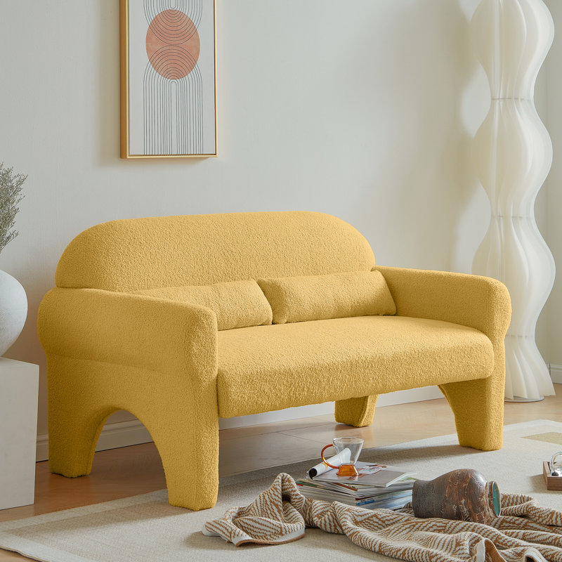 Modern 2 With Soft Lambswool Cushioning - Construction For Longevity & Lumbar Pillow Living Room 2 Seat Upholstery, Pillow, Construction, Versatile Place