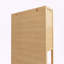 Grande armoire de rangement en bambou de 72 pouces avec portes doubles