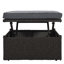 Lit de jour d'extérieur rectangulaire pour patio avec auvent rétractable-1119941333
