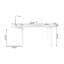 Bureau rectangulaire en bois massif et en bois manufacturé brun noisette-421782806