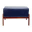 Tabouret en bois rembourré Mid Century-296692393
