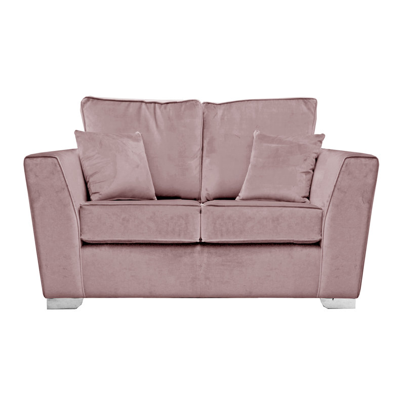 Quade 2 Seater Velvet Sofa, Pink