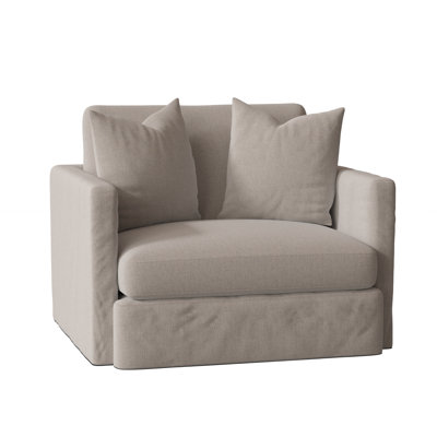 Fauteuil à housse de coussin de 47 po de large Hartig