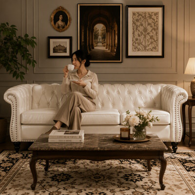 Canapé Chesterfield 84,65 po