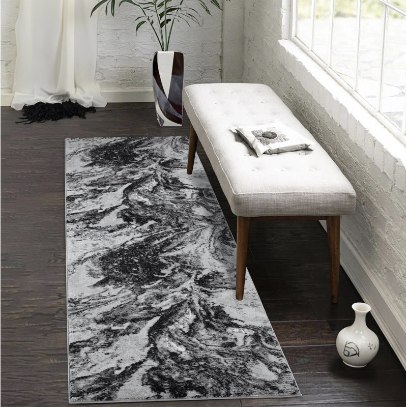 Galt Abstract Area Rug, Runner 60 x 220cm