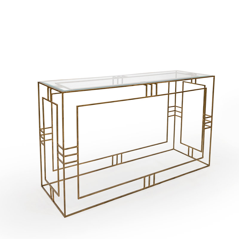 Laurant 130cm Glass Top Console Table