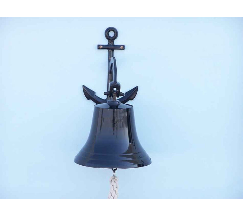 Décoration murale bell d’ancrage, H 12 po x l 9 po x P 7 po