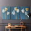 Floral Study  Series  XLIX  -Set Of 3 Gallery Wrapped Canvas -Ready to Hang-967223101