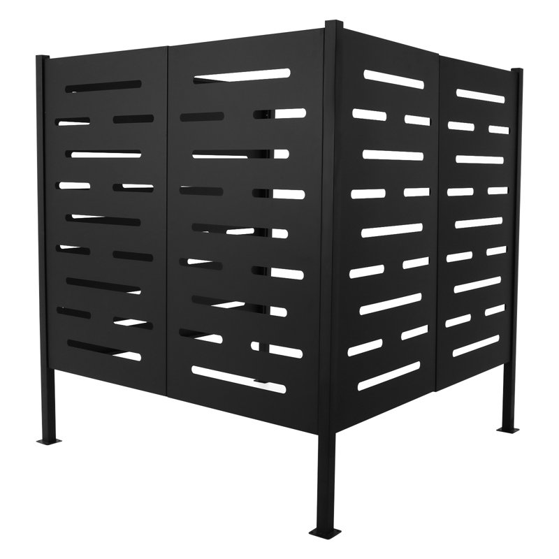 Clôture d'intimité pour climatiseur en fer, H 44,88 po x l 42 po x P 42 po