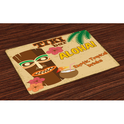 Mccreary Tiki Bar Old Drink Placemat