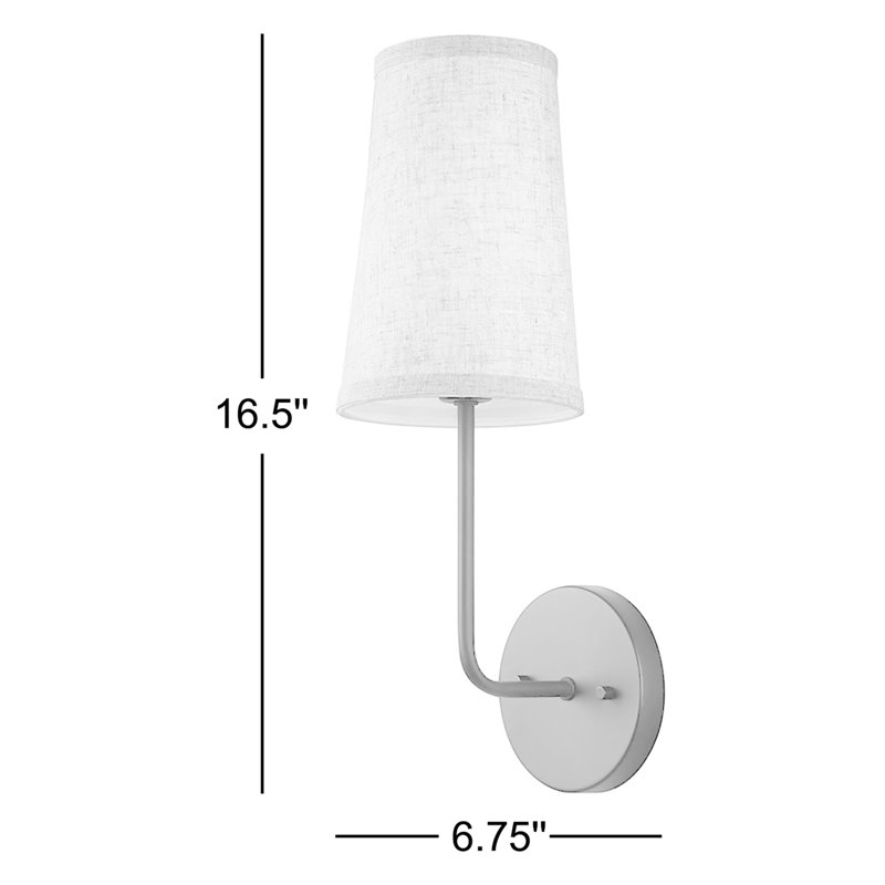 Obediah Steel Armed Sconce