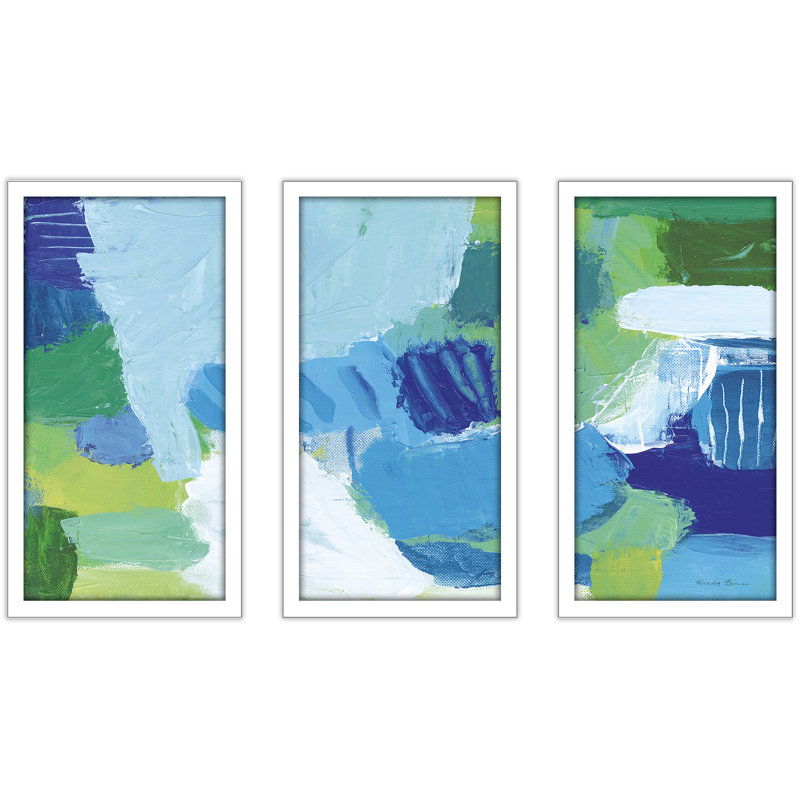 Mountain Reflection I - Ensemble de 3 reproductions de photos encadrées, H 25,5 po x l 40,5 po x P 1 po