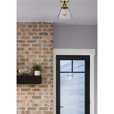 Glass Semi Flush Mount