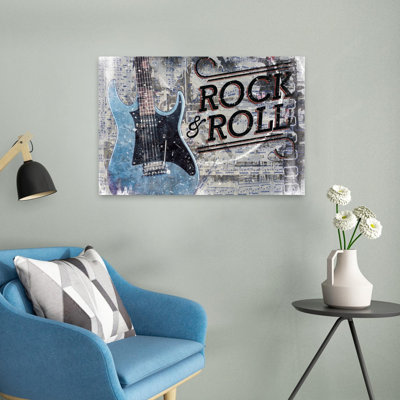 Rock Rock, guitare, art contemporain abstrait