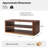 Jadida Natalia Modern 47.5"W Fluted Rectangular Coffee Table with Double-Layer Storage-419205614