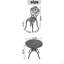 Ensemble de mobilier de salle à manger en aluminium coulé toutes saisons avec cadre noir-172956183