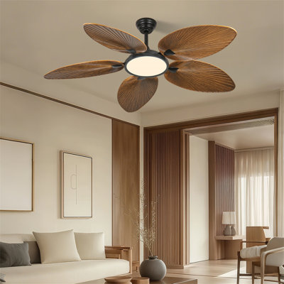 Ventilateur de plafond tropical de 52 pouces avec éclairage DEL