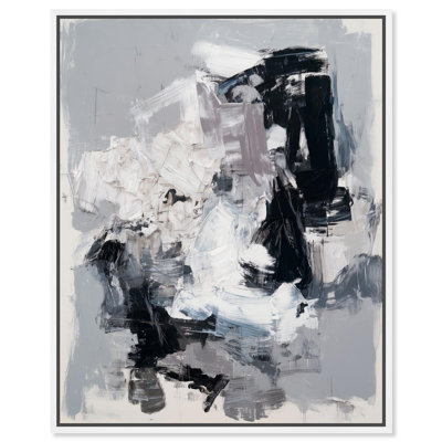 «Winter Storm I», reproduction d'art sur toile par Art Remedy, cadre blanc, 20 x 24