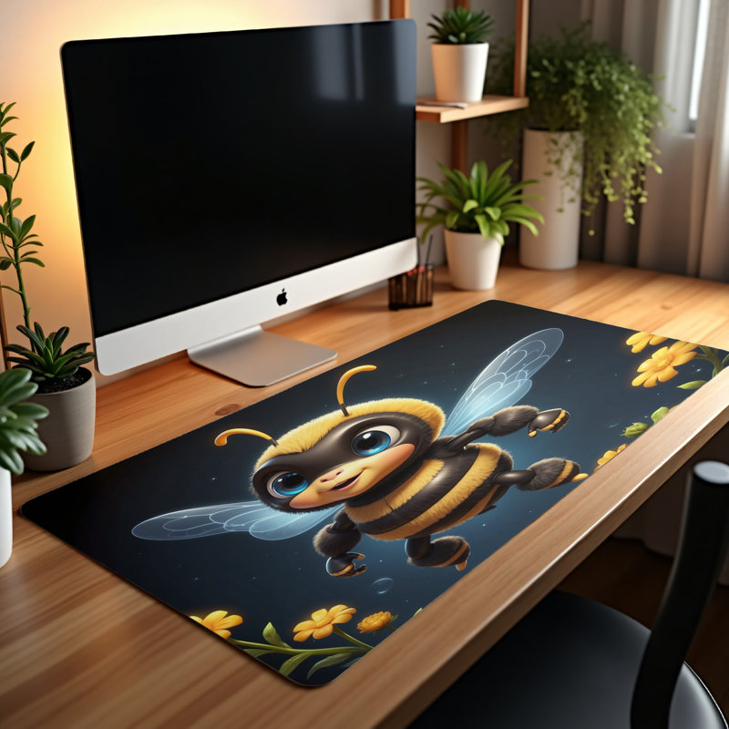 Polyester Desk Pad, 14.4x12.1
